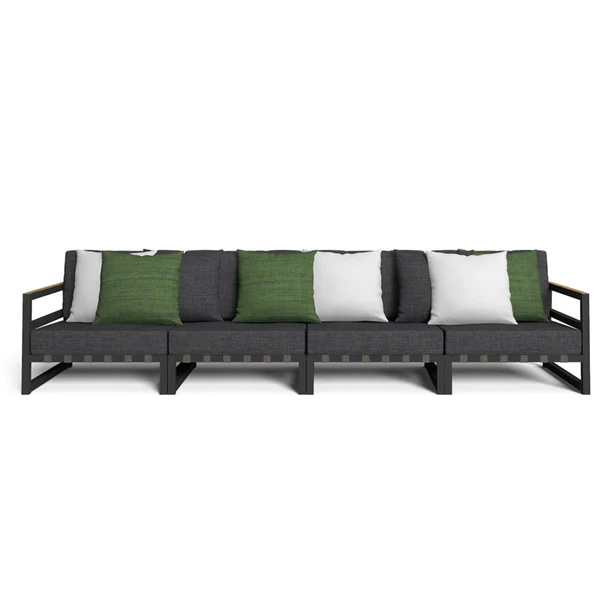 Модульний диван Alabama Alu antracite