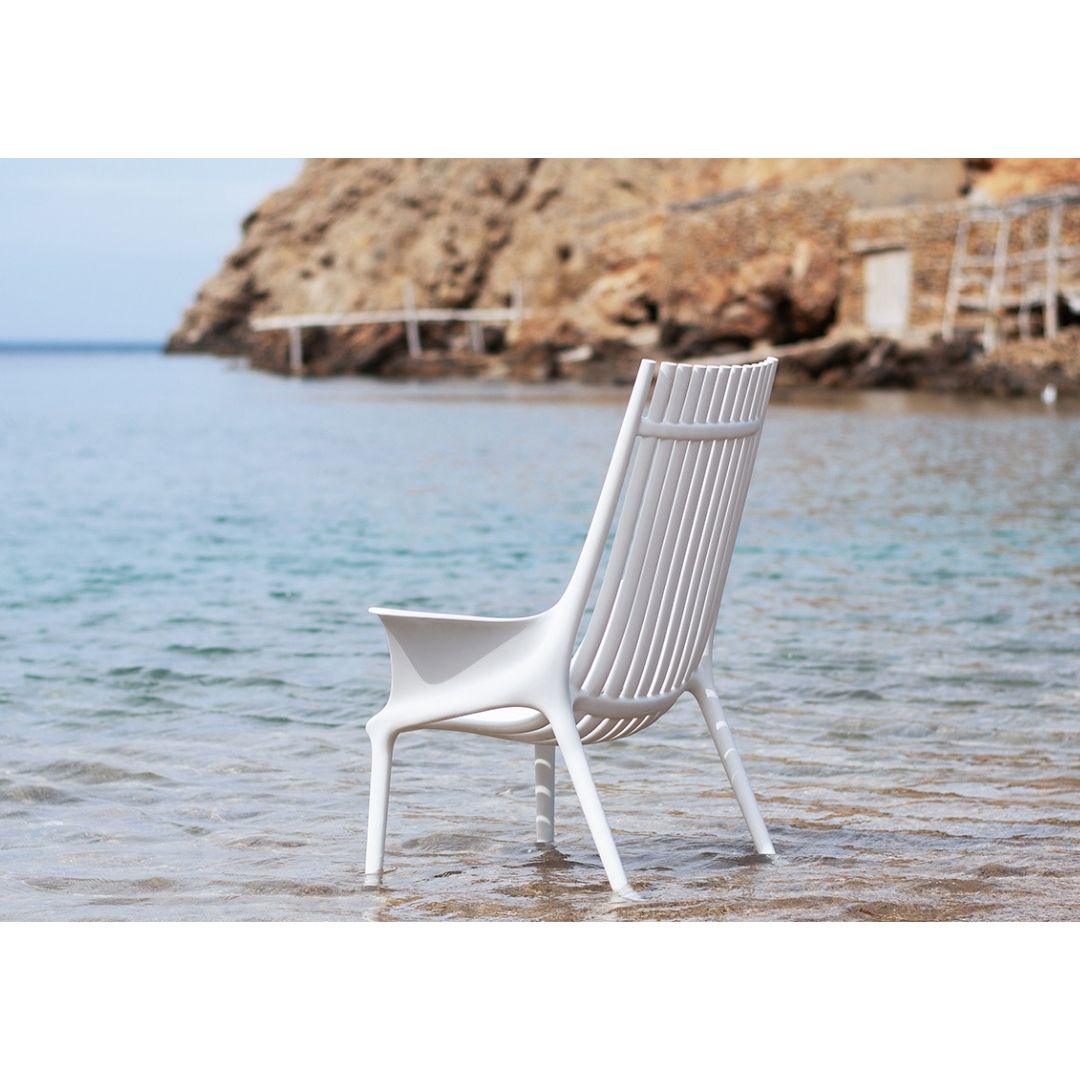 Крісло садове для відпочинку Ibiza біле/white