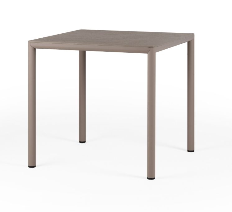 (Українська) Cтіл Piave 80×80 см бежевий/tortora
