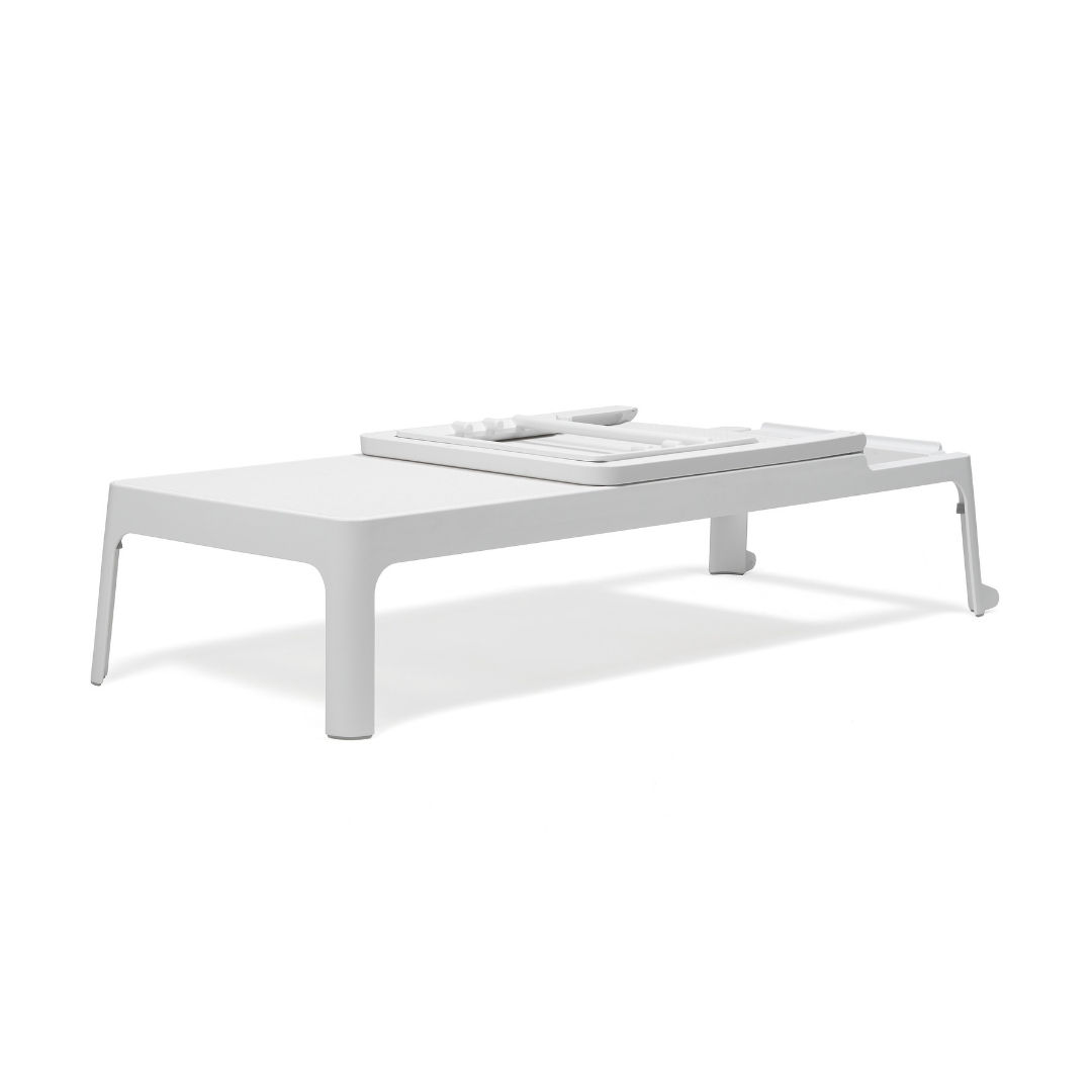 Plano sunlounger bianco Nardi