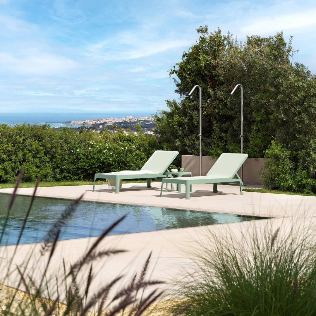 Plano sunlounger menta/mandorla Nardi
