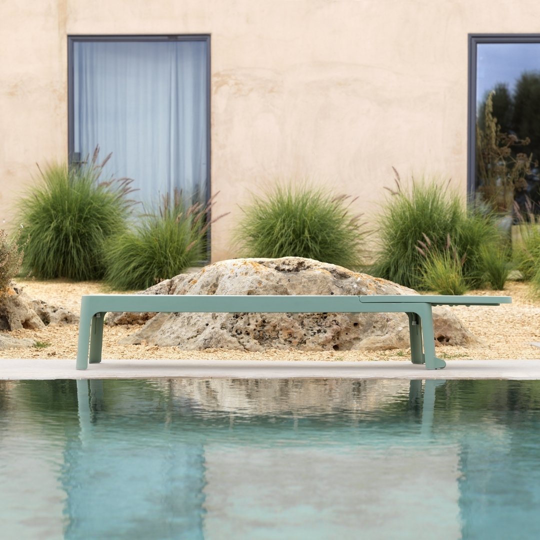 Plano sunlounger menta/mandorla Nardi
