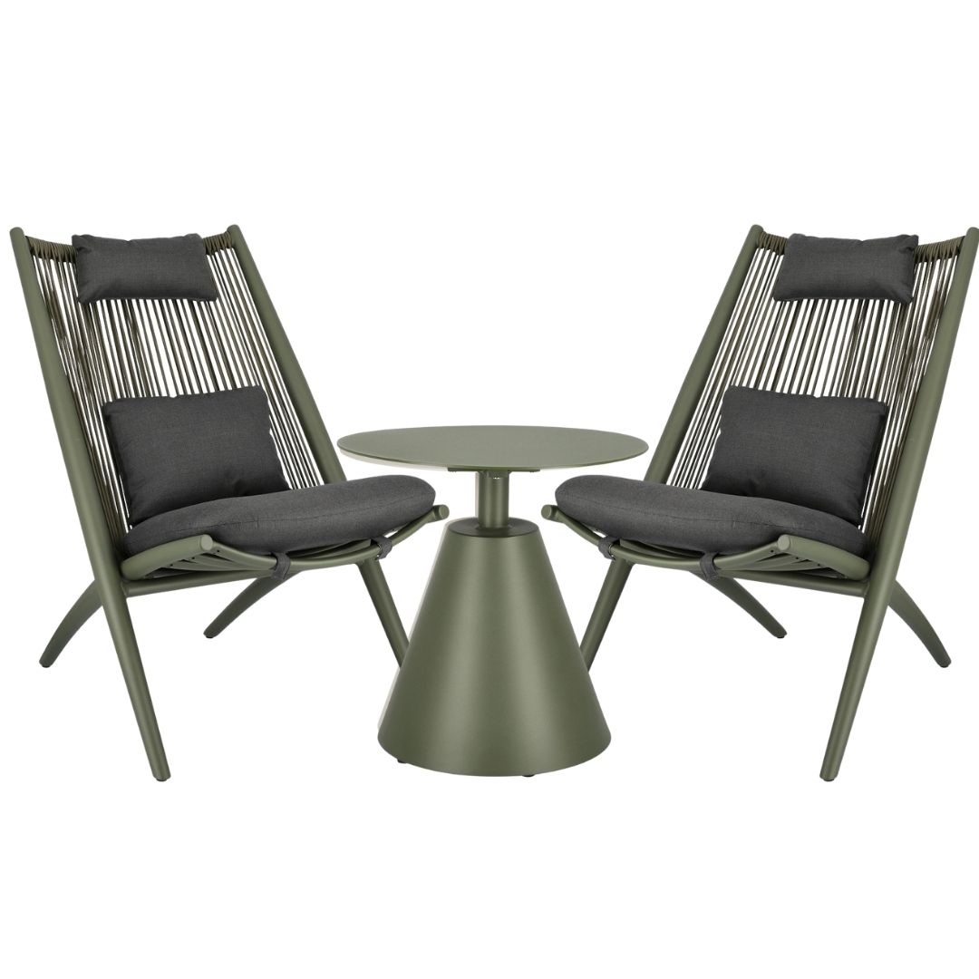 Крісло лаунж Aloha зелене/verde Bizzotto