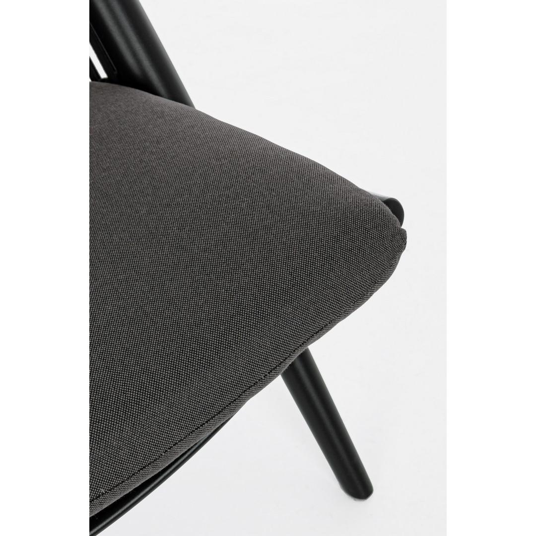 Aloha lounge armchair black/anthracite Bizzotto