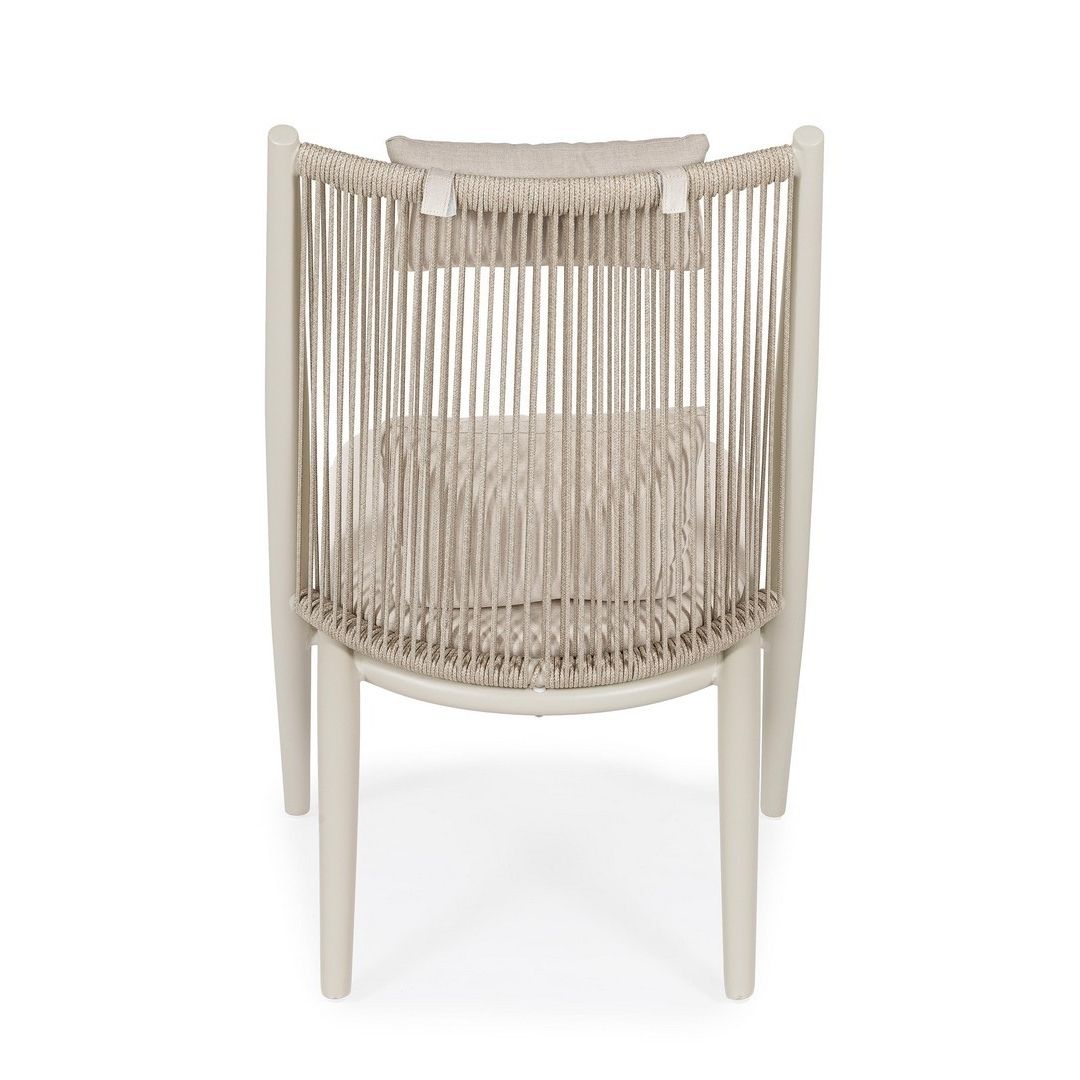 Aloha lounge armchair beige/sandshell Bizzotto