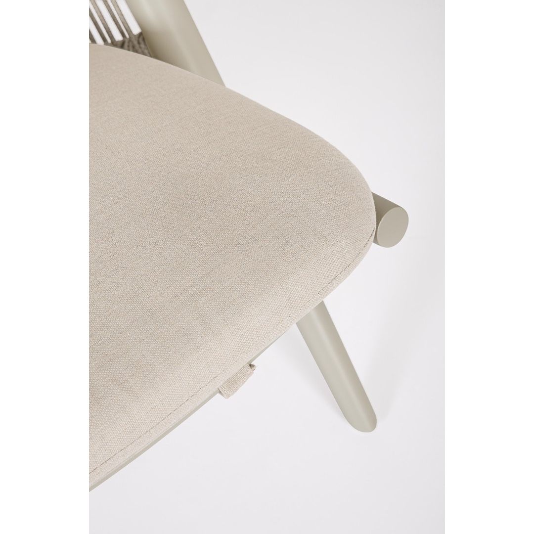 Aloha lounge armchair beige/sandshell Bizzotto