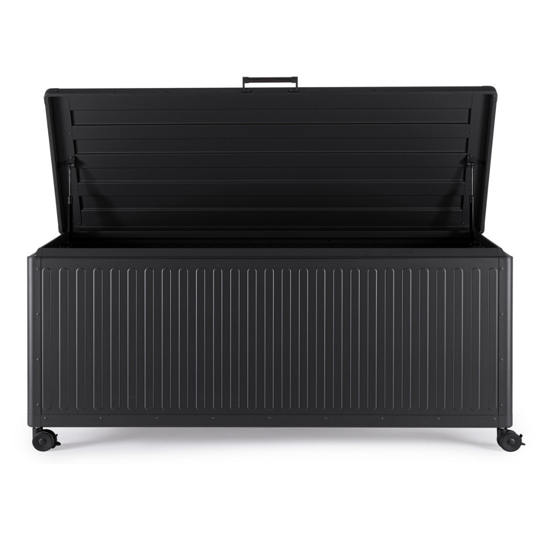Короб садовий для зберігання Ocean L 182×89.4×70 см чорний/antracite Bizzotto