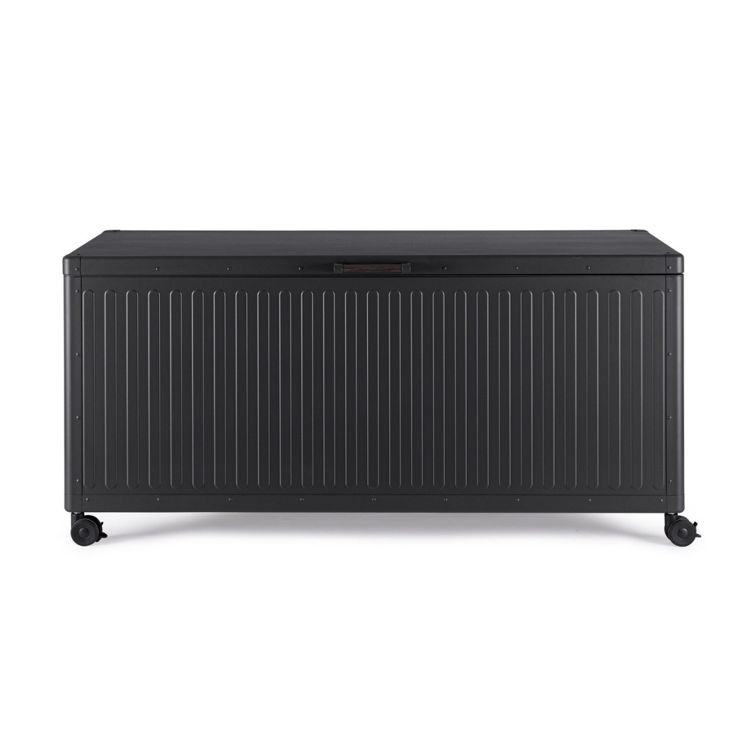 Garden storage box Ocean M 164.8x72x70 cm black/antracite Bizzotto