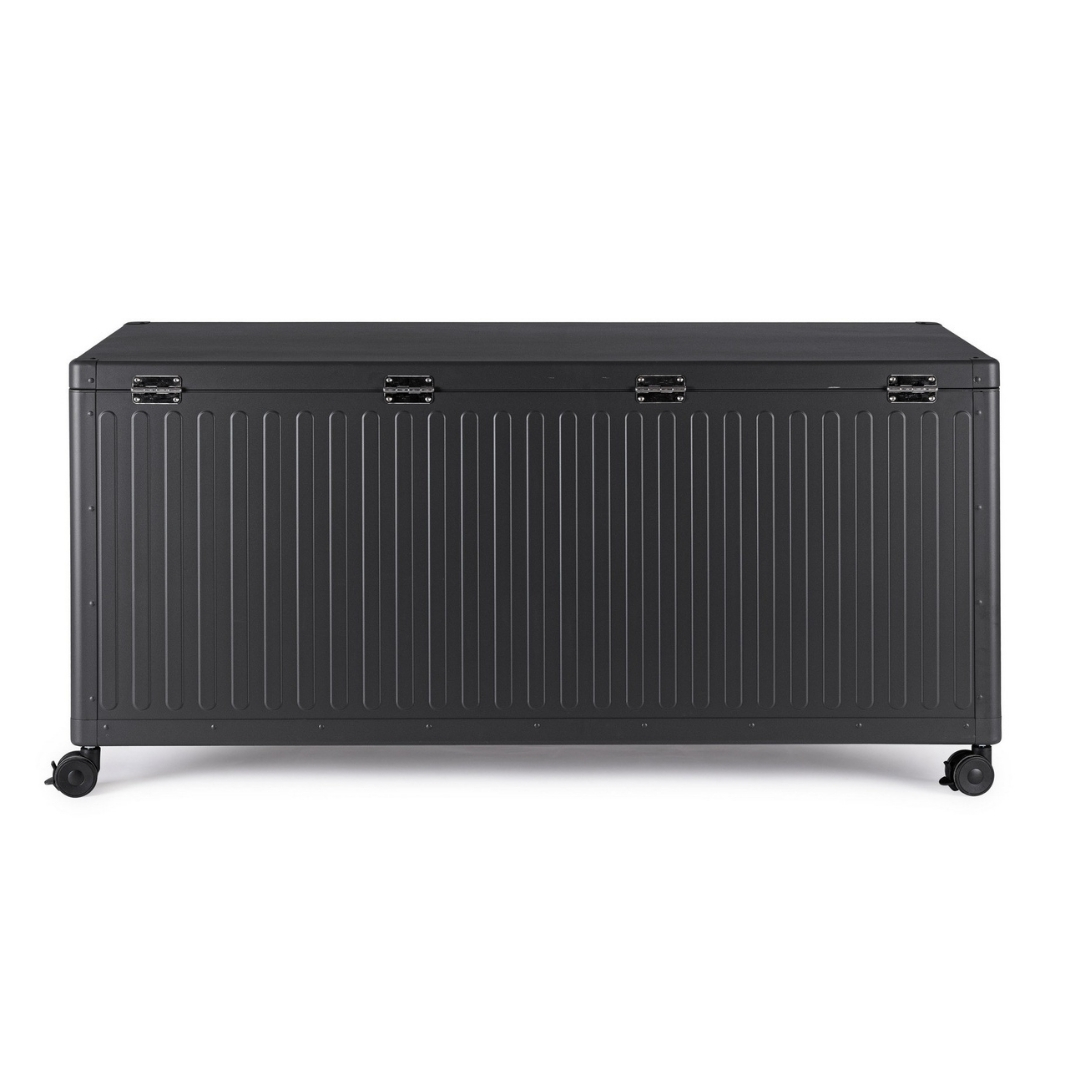 Garden storage box Ocean M 164.8x72x70 cm black/antracite Bizzotto