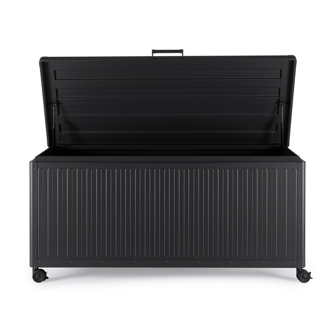 Garden storage box Ocean M 164.8x72x70 cm black/antracite Bizzotto