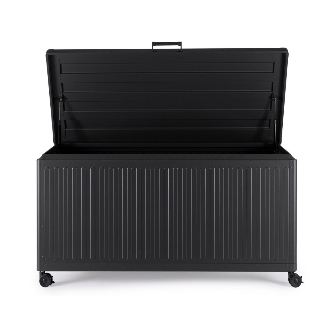 Короб садовий для зберігання Ocean S 141.6x72x70 см чорний/antracite Bizzotto