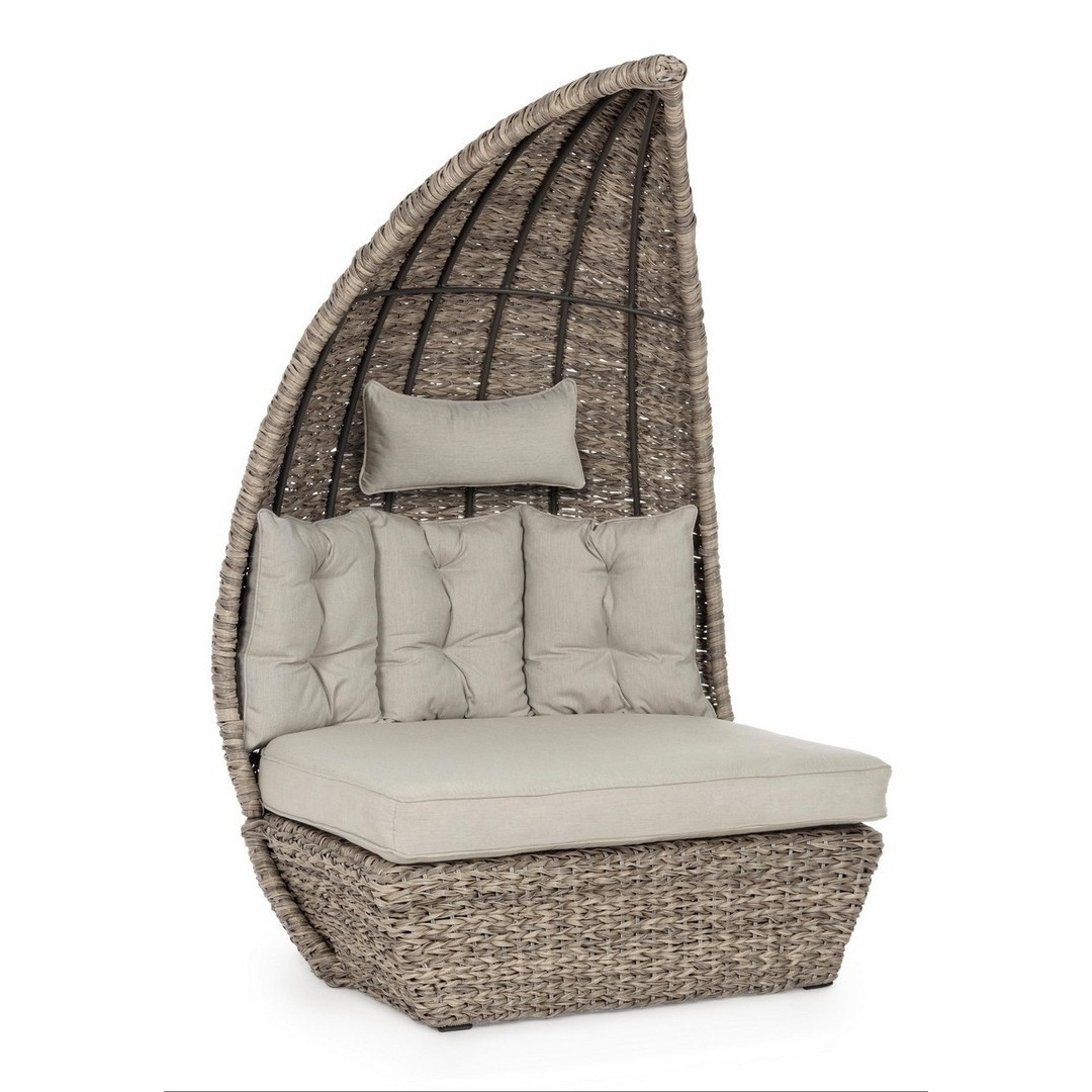 Samui beige transforming chair garden set Bizzotto