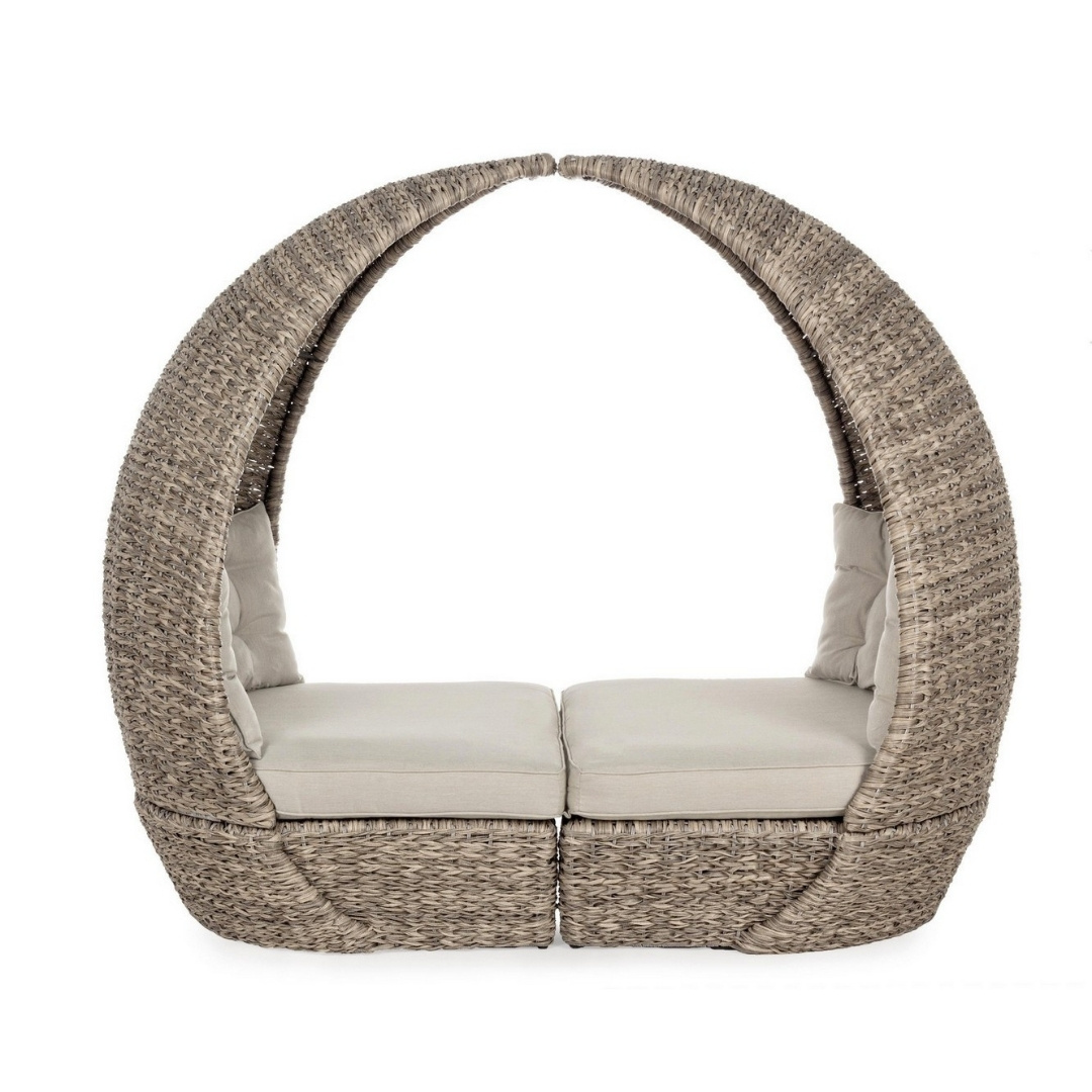 Samui beige transforming chair garden set Bizzotto