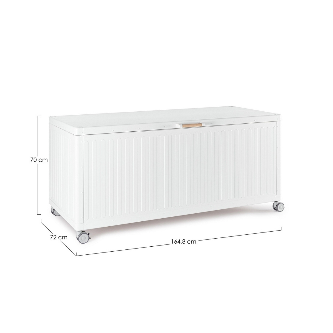 Короб садовий для зберігання Ocean M 164.8x72x70 см білий/bianco Bizzotto