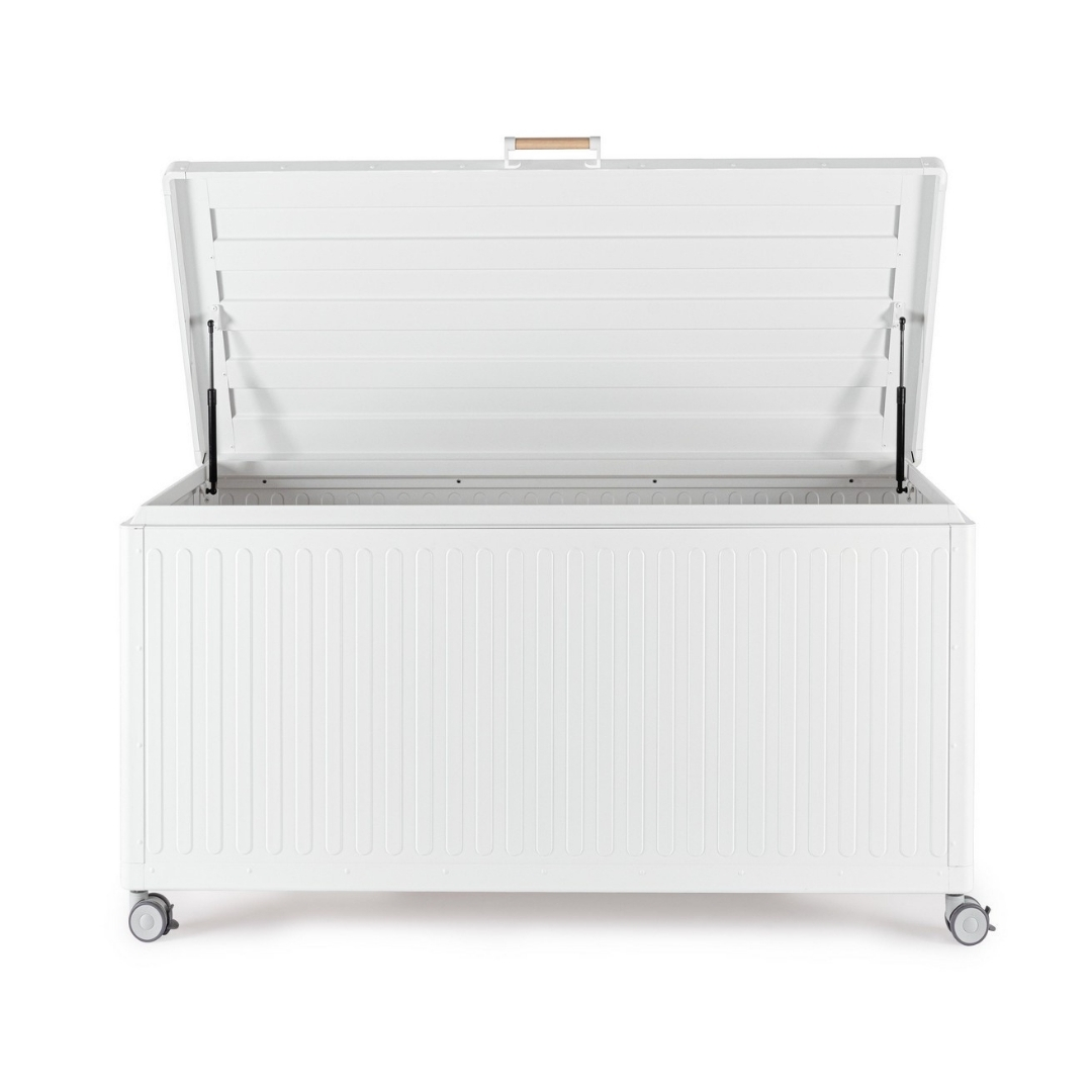 Garden storage box Ocean S 141.6x72x70 cm white/bianco Bizzotto