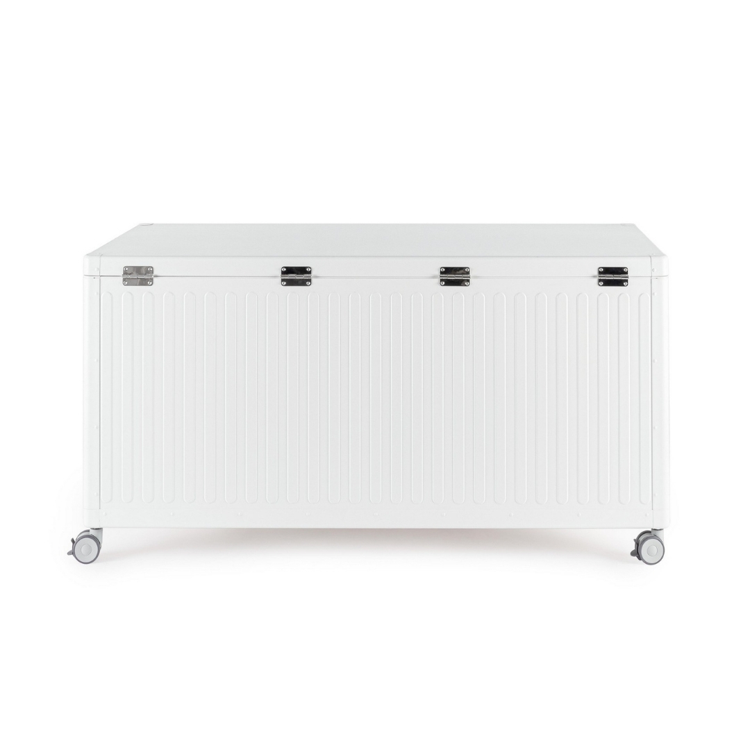 Garden storage box Ocean S 141.6x72x70 cm white/bianco Bizzotto