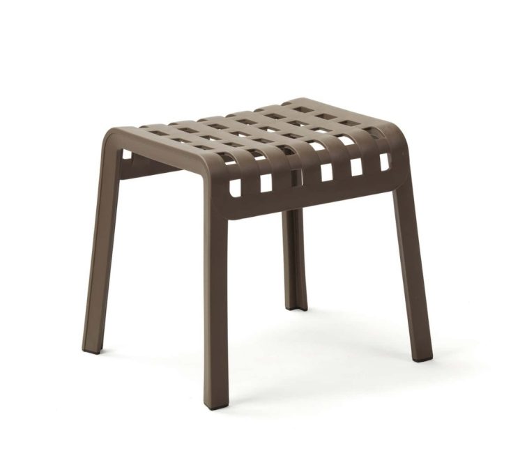 Mini-stool footrest Poggio brown/tabacco Nardi