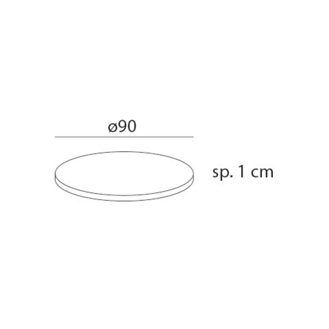 Tabletop Piano laminato round Ø90 cm Nardi
