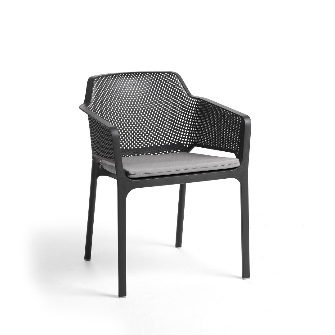 Net garden chair cushion dark grey/grey stone Nardi