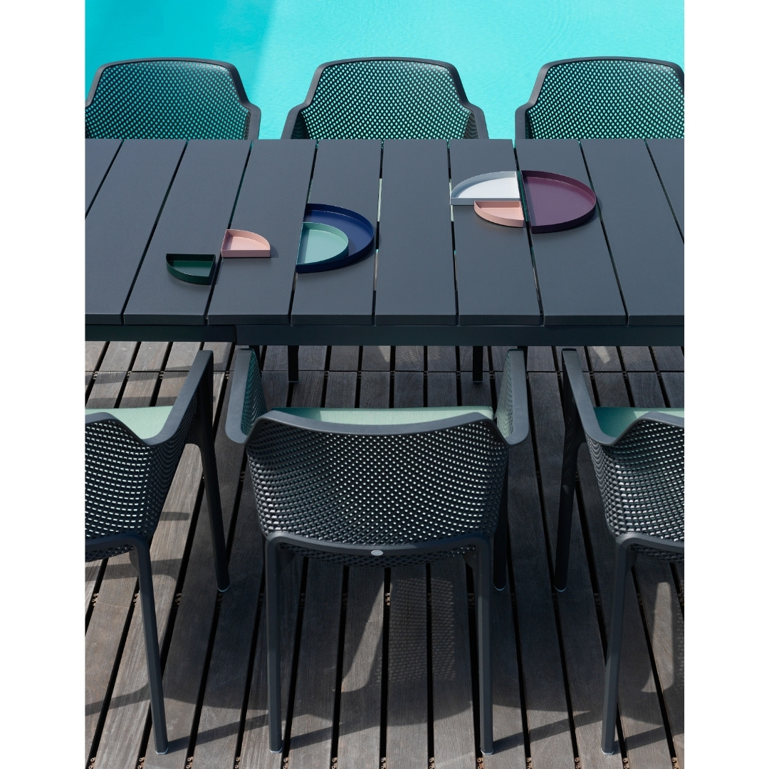 Net garden chair cushion dark grey/grey stone Nardi