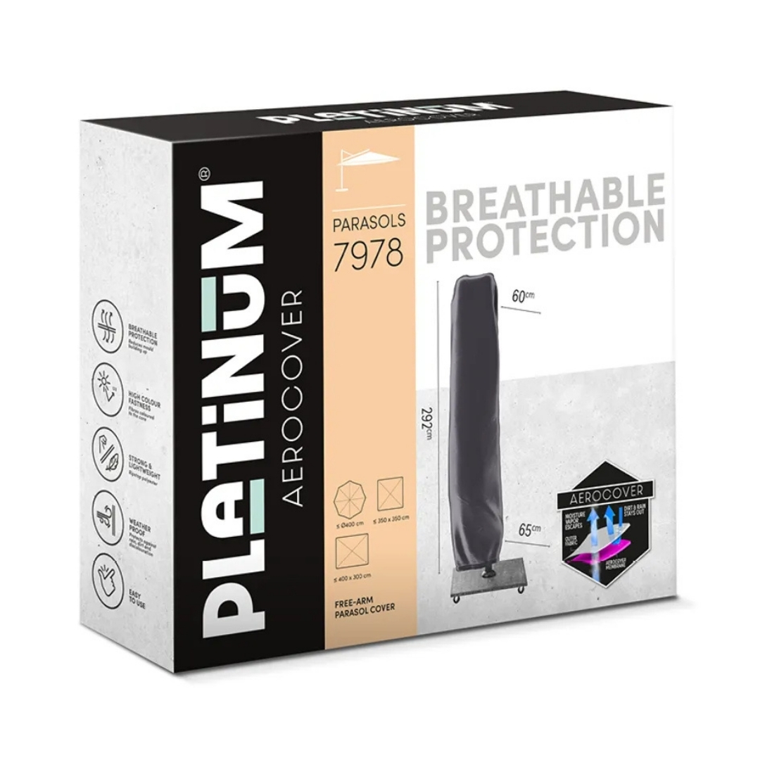 Чохол на парасолю з боковою опорою H292x60/65 см AeroCover Platinum